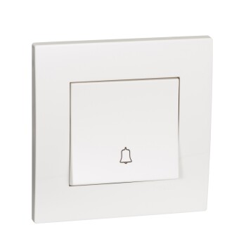 10A 250V Bell Press Switch with Bell Icon - Schneider Electric