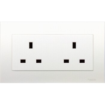 13A 250V Twin Gang Socket - Schneider Electric