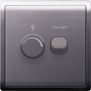 450W 240V 1 Gang Dimmer with Switch, Lavendar Silver - Schneider Electric