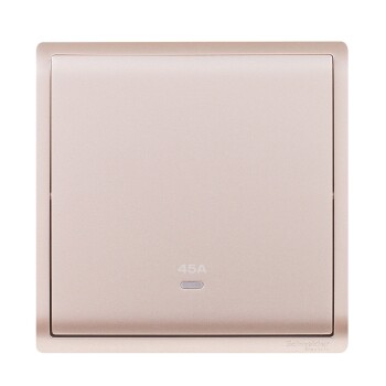 45A 250V 1Gang DP switched with Neon,Wine Gold - Schneider Electric