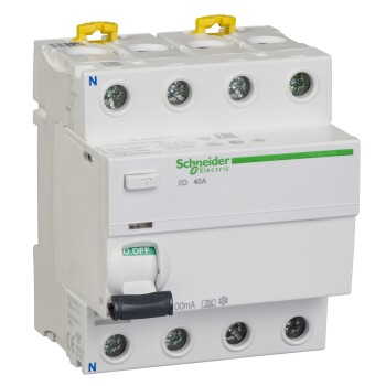 Acti9 iID - RCCB - 4P - 40A - 100mA - type A - Schneider Electric