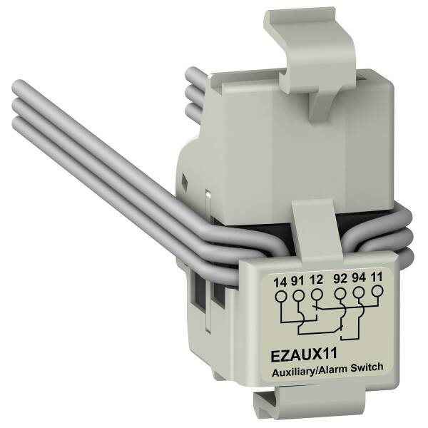 auxiliary and alarm switch AL AX, EasyPact EZC 100, EasyPact CVS 100BS, 2 common point changeover contacts - 1