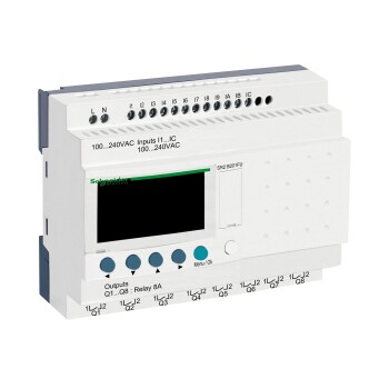 Compact smart relay, Zelio Logic, 20 I/O, 100...240 V AC, clock, display - Schneider Electric