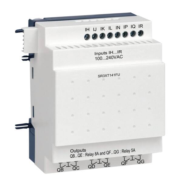 Discrete I/O extension module, Zelio Logic, 14 I/O, 100...240 V AC - 1