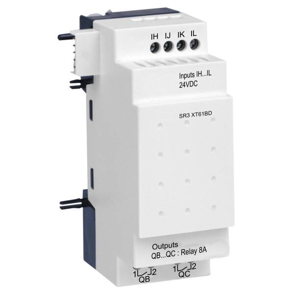 Discrete I/O extension module, Zelio Logic, 6 I/O, 24 V DC - 1