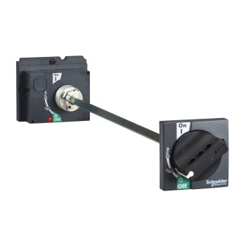 Extended rotary handle, ComPact NSX 100/160/250, black handle, shaft length 185mm to 600mm, IP55 - Schneider Electric
