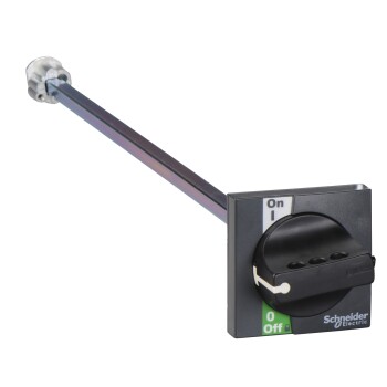 extended rotary handle for front control, Compact INS40 to INS60, IP55, IK08, black handle - Schneider Electric