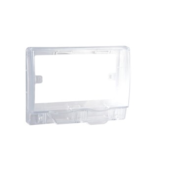 Full-Time Weatherproof Twin Gang Socket Cover (Transparent) IP55 - Schneider Electric