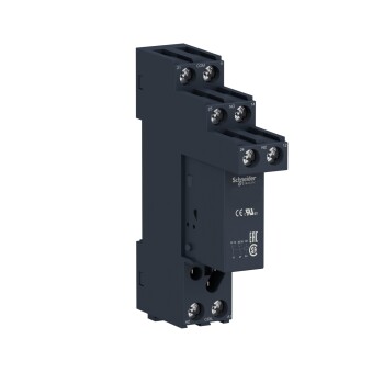 Harmony, Interface plug-in relay with socket, 8 A, 2 CO, 12 V DC - Schneider Electric