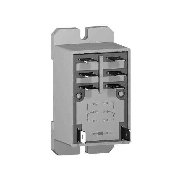 Harmony, Interface plug-in relay with socket, 8 A, 2 CO, 120 V AC - 1