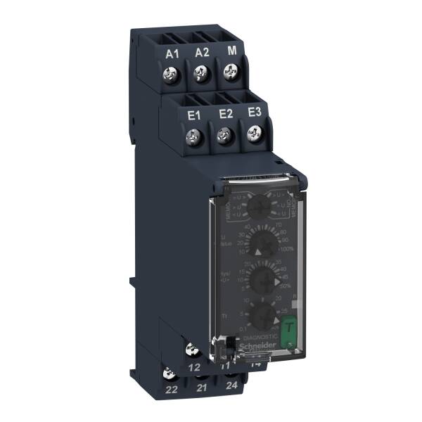 Harmony, Modular 1-phase voltage control relay, 8 A, 2 CO, 15…500 V AC/DC, 24…240 V AC/DC - 1