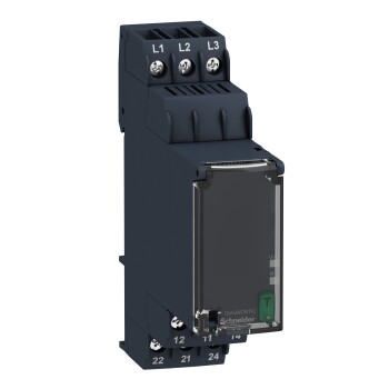 Harmony, Modular 3-phase supply control relay, 8 A, 2 CO, 183…528 V AC - Schneider Electric
