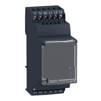 Harmony, Modular motor voltage and temperature control relay, 5 A , 2 NO, 24..240 V AC/DC - Schneider Electric