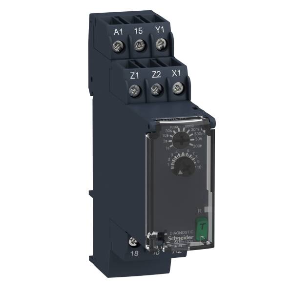 Harmony, Modular timing relay, 8 A, 1 CO, 0.05 s…300 h, off delay , 24...240 V AC/DC - 1