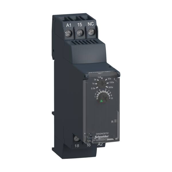 Harmony, Modular timing relay, 8 A, 1 CO, 0.05 s…300 s, star delta , 24 V DC / 24...240 V AC/DC - 1