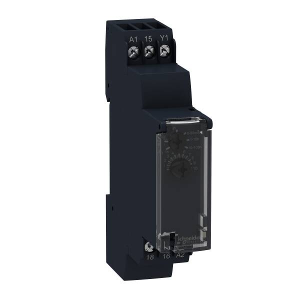 Harmony, Modular timing relay, 8 A, 1 CO, 1 s..100 h, off delay, 24 V DC / 24...240 V AC/DC - 1