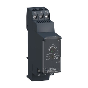 Harmony, Modular timing relay, 8 A, 2 CO, 0.3 s…30 s, star delta, 24...240 V AC/DC - Schneider Electric