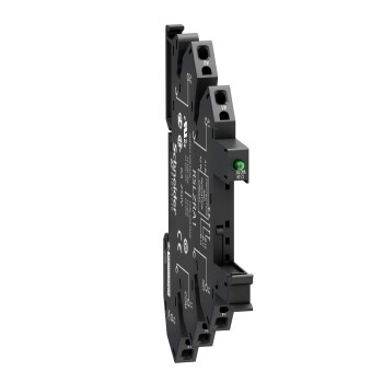 Harmony, Socket equipped with LED and protection circuit, for RSL1 relays, spring terminals, 110 V AC/DC - Schneider Electric