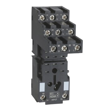 Harmony, Socket, for RXM3 relays, screw connectors, separate contact - Schneider Electric