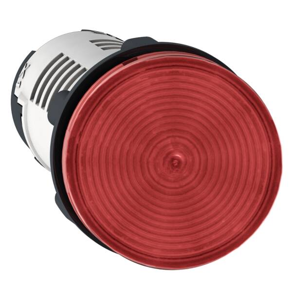 Harmony XB7, Monolithic pilot light, plastic, red, Ø22, integral LED, 230…240 V AC - 1