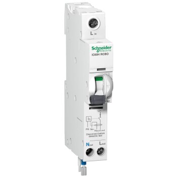 iC60H - earth leakage circuit breaker - 1P + N - C curve - 20 A - 30 mA - 240 V - Schneider Electric