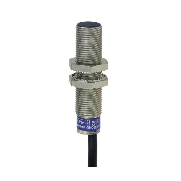 Inductive proximity sensors XS, inductive sensor XS6 M12, L54mm, brass, Sn4mm, 12...48 VDC, cable 2 m - 1