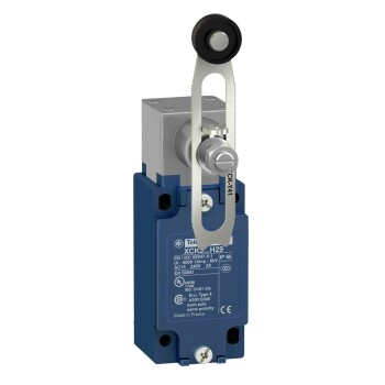 Limit switch, XC Standard, XCKJ, thermoplastic plastic roller lever var. length, 1NC+1 NO, snap, Pg13 - Schneider Electric