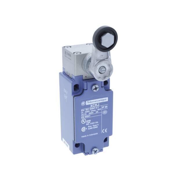 Limit switch, XC Standard, XCKJ, thermoplastic roller lever, 1NC+1 NO, snap action, Pg13 - 1