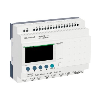 Modular smart relay, Zelio Logic, 26 I/O, 100...240 V AC, clock, display - Schneider Electric
