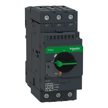 Motor circuit breaker, TeSys Deca, 3P, 32 A, magnetic, rotary handle, EverLink terminals - Schneider Electric