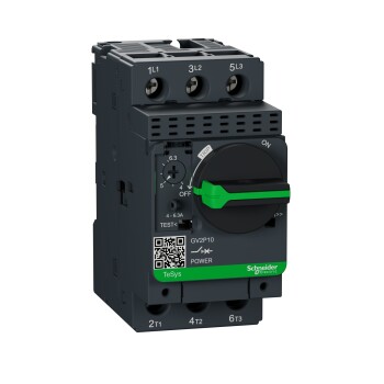 Motor circuit breaker, TeSys Deca, 3P, 4-6.3 A, thermal magnetic, screw clamp terminals - Schneider Electric