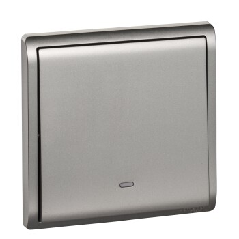 Pieno - 16A 250V - 1 gang 1 way switch with fluorescent locator (AS) - Schneider Electric