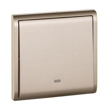 Pieno - 16A 250V - 1 gang 1 way switch with fluorescent locator (WG) - Schneider Electric