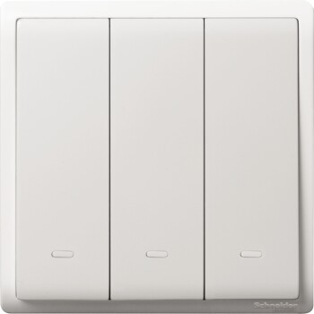 Pieno - 16A 250V - 3 gang 2 way switch with fluorescent locator - Schneider Electric