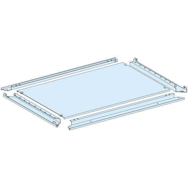 Plain gland plate, PrismaSeT P, IP55, for enclosure W 400mm D 600mm - 1