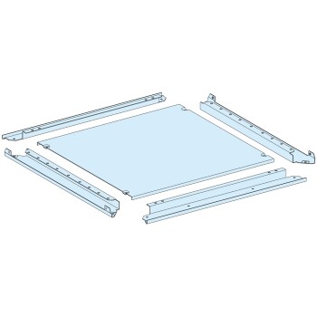 Plain gland plate, PrismaSeT P, IP55, for enclosure W 650mm D 400mm - Schneider Electric
