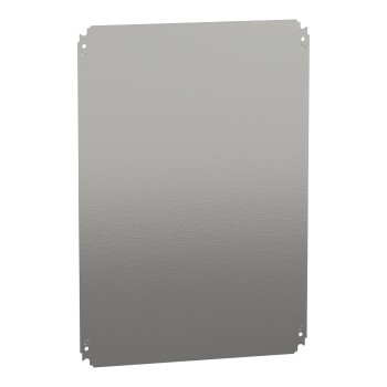 Plain mounting plate H700xW500mm made of galvanised sheet steel - Schneider Electric