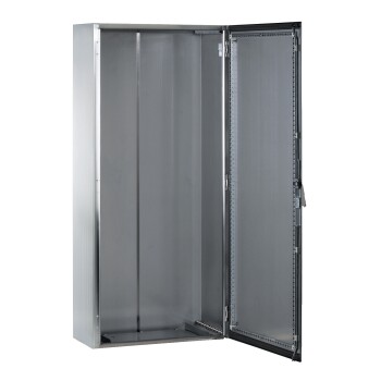 SMX 304L stainless monobloc enclosure, H1400xW1000xD300mm, Scotch Brite® finish. - Schneider Electric