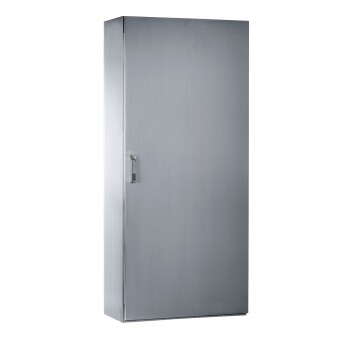 SMX 304L stainless monobloc enclosure, H1800xW600xD400mm, Scotch Brite® finish. - Schneider Electric
