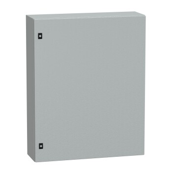 Spacial CRN plain door w/o mount.plate. H1000xW800xD250 IP66 IK10 RAL7035.. - Schneider Electric