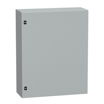Spacial CRN plain door w/o mount.plate. H1000xW800xD300 IP66 IK10 RAL7035.. - Schneider Electric