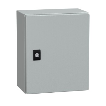 Spacial CRN plain door w/o mount.plate. H300xW250xD150 IP66 IK10 RAL7035.. - Schneider Electric
