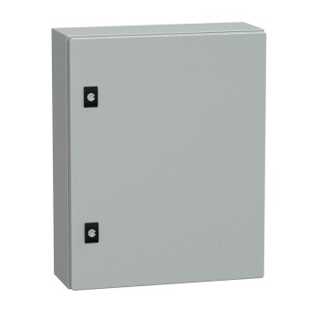 Spacial CRN plain door w/o mount.plate. H500xW400xD150 IP66 IK10 RAL7035.. - Schneider Electric