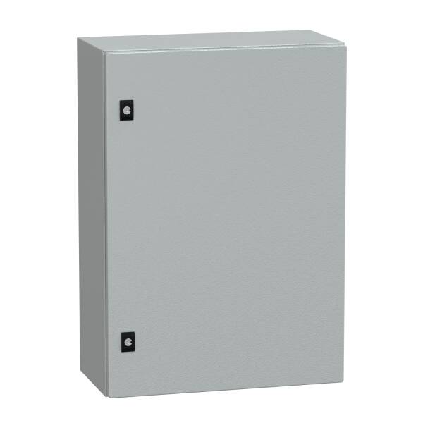 Spacial CRN plain door w/o mount.plate. H700xW500xD250 IP66 IK10 RAL7035.. - 1