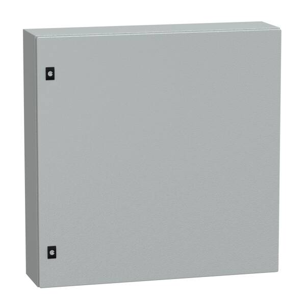 Spacial CRN plain door w/o mount.plate. H800xW800xD200 IP66 IK10 RAL7035.. - 1