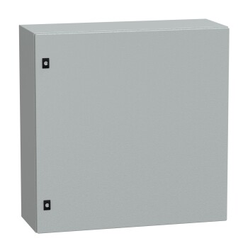 Spacial CRN plain door w/o mount.plate. H800xW800xD300 IP66 IK10 RAL7035.. - Schneider Electric