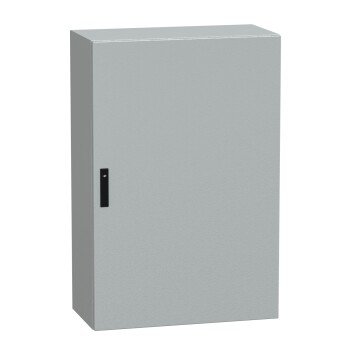 Spacial CRNG plain door w/o mount.plate. H1200xW800xD400 IP66 IK10 RAL7035 - Schneider Electric