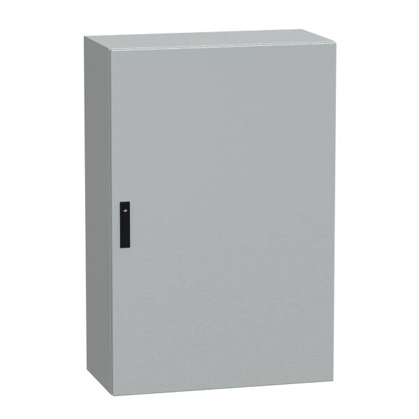 Spacial CRNG plain door w/o mount.plate. H1200xW800xD400 IP66 IK10 RAL7035 - 1