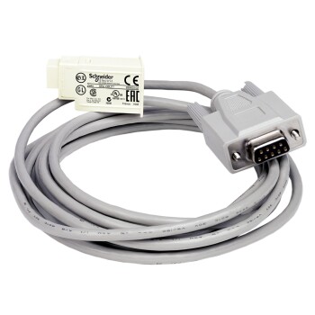 SUB D 9 pin PC connecting cable, for smart relay Zelio Logic, 3 m - Schneider Electric