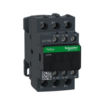 TeSys Deca contactor - 3P(3 NO) - AC-3/AC-3e - <lt/>= 440 V 32 A - 110 V AC coil - Schneider Electric